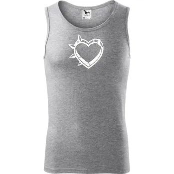 Love obojek - Tílko pánské Core - XL ( Tmavě šedý melír )