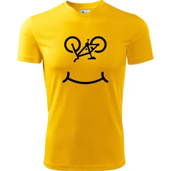Chlapecké tričko Kolo úsměv - Dětské triko sportovní (dresovina) - 134 cm/8 let ( Žlutá )
