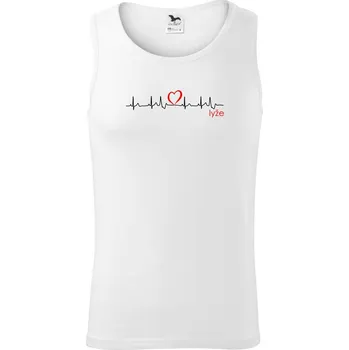 Pánské termoprádlo Moje srdce bije pro lyže - Tílko pánské Core - S ( Bílá )