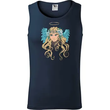 Anděl malovaný - žena (Pecka design) - Tílko pánské Core - XL ( Námořní modrá (velmi tmavá - téměř černá) )