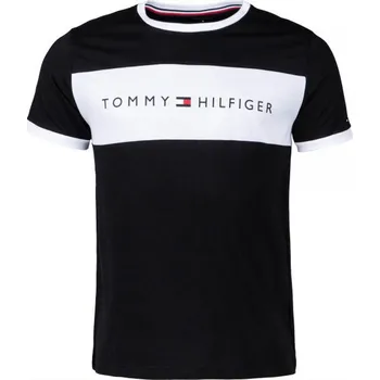Pánské tričko Tommy Hilfiger Cn Ss Tee Logo Flag černé