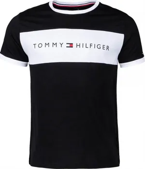 pánské tričko Tommy Hilfiger Cn Ss Tee Logo Flag černé
