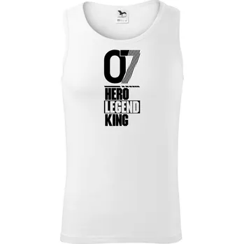 Hero, Legend, King x Queen 2007 - Tílko pánské Core - M ( Bílá )