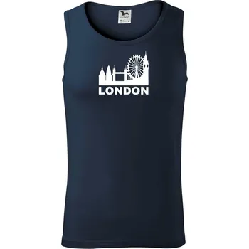 Pánská móda London Silueta - Tílko pánské Core - 2XL ( Námořní modrá (velmi tmavá - téměř černá) )