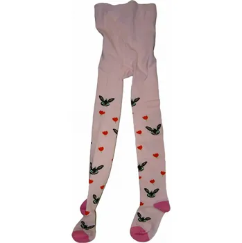 Dívčí růžové punčocháče s králíčkem Bingem 104 - 110