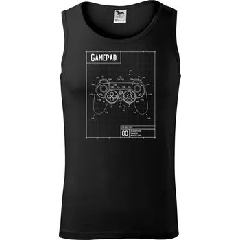 Pánské termoprádlo Nákres Gamepad moderní - Tílko pánské Core - S ( Černá )