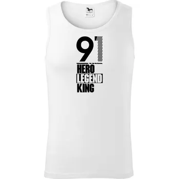 Hero, Legend, King x Queen 1991 - Tílko pánské Core - XL ( Bílá )