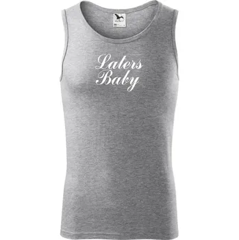 Laters baby - Tílko pánské Core - XL ( Tmavě šedý melír )