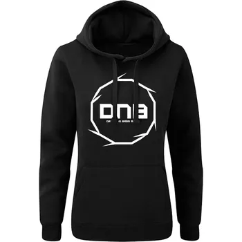 Dámská mikina Dámská mikina s kapucí DNB Round Velikost: L, Barva: Černá