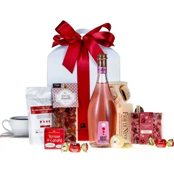 Dárkový potravinový koš Dárkovna s.r.o. - Dárkový koš Růžová kolekce pro dámy