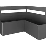 Biohort Prosklená zástěna na ochranu soukromí L200 - tmavě šedá metalíza (1ks, panel z akrylového skla - příslušenství Biohort Belvedere)