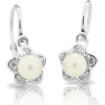 Náušnice Cutie Jewellery Dětské stříbrné náušnice C2387 Barva: Zlatá