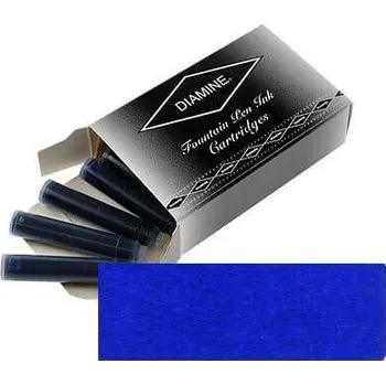Náplň do psacích potřeb Diamine Royal Blue, inkoustové bombičky