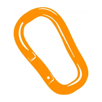 Samolepící dekorace SAMOLEPKA Karabina 001 levá alpinismus (06 - oranžová) NA AUTO, NÁLEPKA, FÓLIE, POLEP, TUNING, VLASTNÍ TEXT, TISK, AUTOSAMOLEPKY.cz, POLEPY, OBRÁZEK, LOGO, SAMOLEPKY