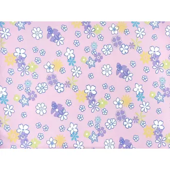 Mirtex Látka FLANEL 150/14118-1 Pětílistek květy na růžovém šíře 150cm Velkoobchod Ceník: VELKOOBCHOD: po celých rolích, bez odvíjení