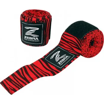 Boxerské rukavice BOXERSKÉ BANDÁŽE ZEBRA 350CM RED