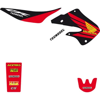 Polep vozidla Sada polepů TECNOSEL pro HONDA CR 125 1998-1999 (Příslušenství pro motokros, retro graphic kit )
