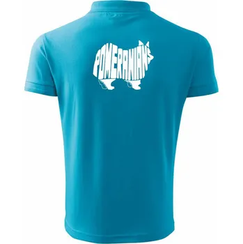 Pánská košile Německý špic - Polokošile pánská Pique Polo 203 - 3XL ( Světlý tyrkys )