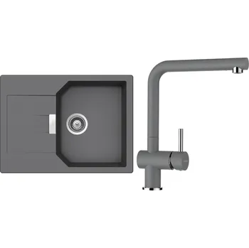 Granitový dřez Set Schock S16-3 (dřez Manhattan D-100S Croma + baterie Epos Croma)