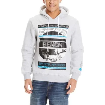 Dámská mikina BENCH mikina - Graphic Hoodie Light Grey Marl Winter (MA1052) velikost: S