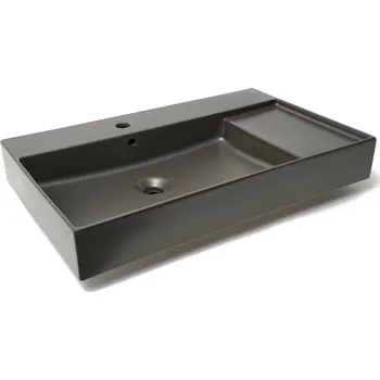 Umyvadlo Nábytkové umyvadlo Roca Inspira 80x49 cm Onix mat otvor pro baterii vlevo A32752B640