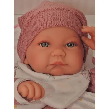 Panenka Realistické miminko - holčička Nica na dečce od Antonio Juan (Recién Nacida Nica Mantita Unicornio)