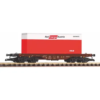 Modelová železnice Plošinový vůz s kontejnerem ÖBB G - Piko 37011 (Zahradní železnice)