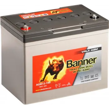Trakční baterie Trakční baterie Banner AGM 12-100 12V 100Ah C20 / 89Ah C5 Deep cycle (AGM trakční baterie)