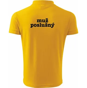 Pánská košile Muž poslušný - Polokošile pánská Pique Polo 203 - 2XL ( Žlutá )