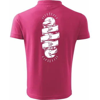 Pánská košile Skate live if up - Polokošile pánská Pique Polo 203 - M ( Purpurová )