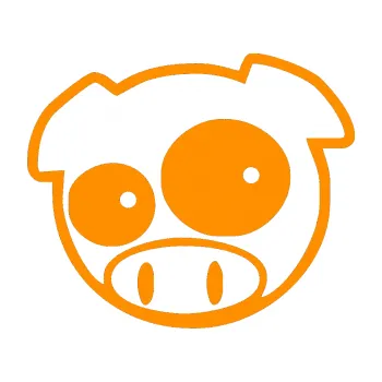 Samolepicí dekorace na vozidlo Rally pig 001 levá (06 - oranžová) SAMOLEPKA NA AUTO, NÁLEPKA, FÓLIE, POLEP, TUNING, VLASTNÍ TEXT, TISK, AUTOSAMOLEPKY.cz, POLEPY, OBRÁZEK, LOGO, 3D STICKERS