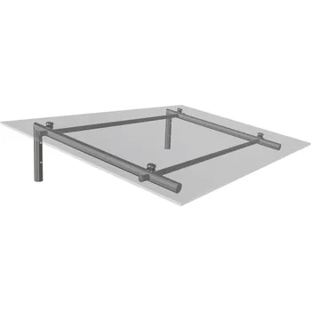 Stříška nad vchodové dveře Vchodový přístřešek model K 1,4m Sklo čiré tvrzené ESG tl.10mm