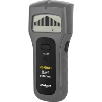 Detektor kovů MULTIFUNKČNÍ DETEKTOR NAPĚTÍ, KOVŮ A DŘEVA REBEL RB-0003