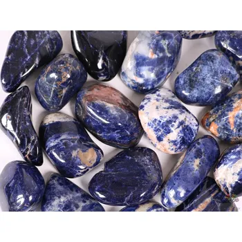 Drahý kámen Magieprirody.cz Tromlovaný kámen Sodalit JUMBO velikost 50 - 70 mm - Brazílie #218 Množství: 1ks