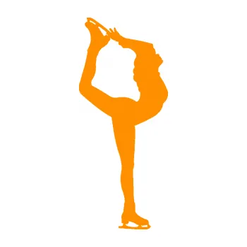 Polep vozidla Krasobruslení 011 pravá krasobruslařka (06 - oranžová) SAMOLEPKA NA AUTO, NÁLEPKA, FÓLIE, POLEP, TUNING, VLASTNÍ TEXT, TISK, AUTOSAMOLEPKY.cz, POLEPY, OBRÁZEK, LOGO, 3D STICKERS