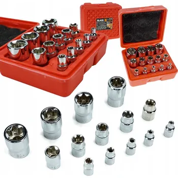 Klíč Black Sada nástrčných klíčů TORX, 14 ks