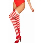 Obsessive Kissmas Stockings červené L/XL