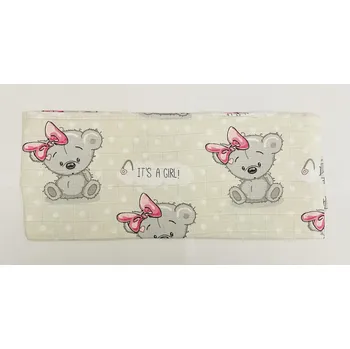 látková plena Dětská plena - medvídek s mašličkou