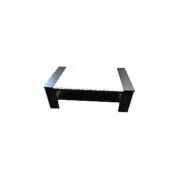 Konferenční stolek Konferenční stůl BERN plát bílý /nohy černé