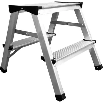 Schůdek ALDOTRADE Schůdky oboustranné PROFI Al 2x2 - 150 kg
