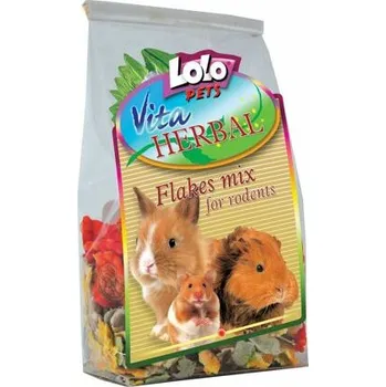 Pro hlodavce LOLOPets VITA HERBAL mix vloček pro hlodavce 150g