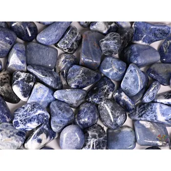 Drahý kámen Magieprirody.cz Tromlovaný kámen Sodalit L velikost 25 - 40 mm - Brazílie #220 Množství: 1ks