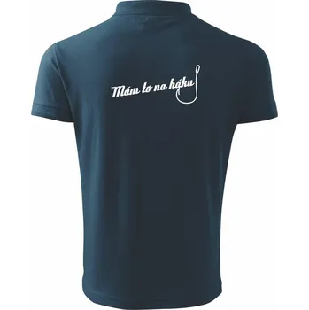 Pánská košile Mám to na háku - Polokošile pánská Pique Polo 203 - 4XL ( Námořní modrá (velmi tmavá - téměř černá) )