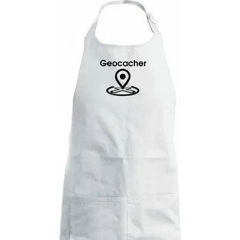 Kuchyňská zástěra Geocacher maps - Dámská zástěra na vaření - Univerzální velikost ( Bílá )