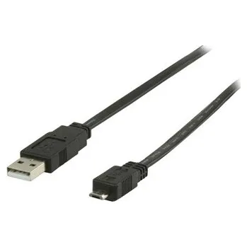 Datový kabel Valueline Plochý kabel USB 2.0 propojovací A-B micro 1m (VLCP60505B10)