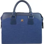 PUNCE LC-01 riflová modrá dámská kabelka pro notebook do 15.6 palce