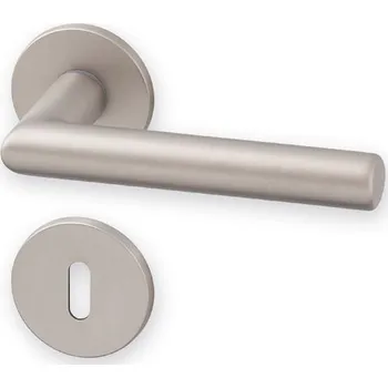 Dveřní kování AC-T Dveřní kování TIPA EXCLUSIVE R nikl satén KK Provedení: pro klíč - BB, Povrchová úprava: nikl satén