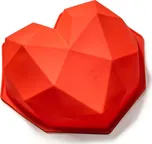MASTER Silikonová forma 3D srdce červená