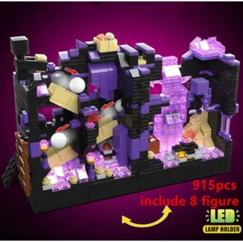 ostatní stavebnice Stavebnice Minecraft s LED světýlky Varianta: 1 Jeskyně 915 dílků