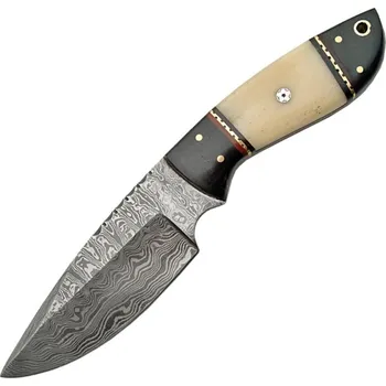 lovecký nůž Damascus Fixed Blade White Bone